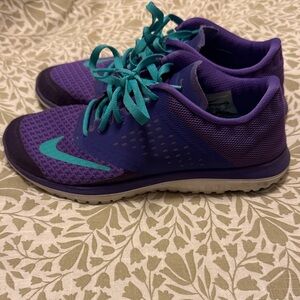 Nike Women’s Purple and Teal Training Sneakers